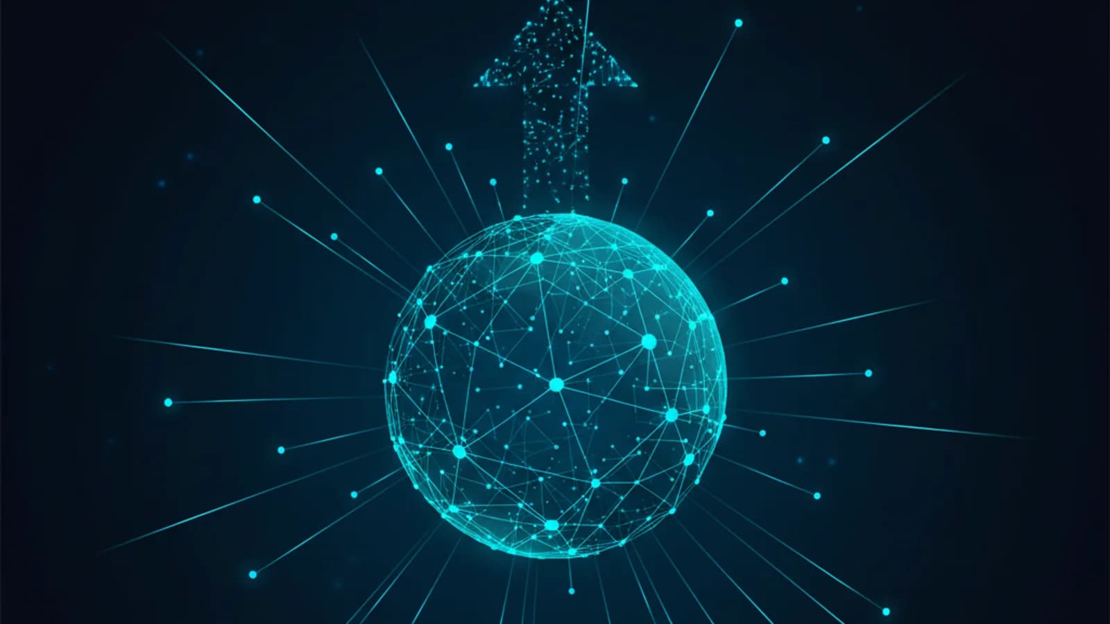 Pessoa trabalhando em laptop com elementos de marketing digital e visibilidade, representando um criador solo alcançando seu público-alvo.