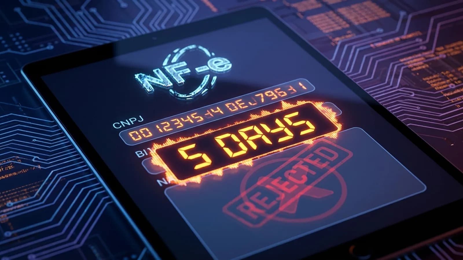 Calendário ou tela de sistema exibindo as datas críticas de 27 e 31 de julho, e 3 de agosto, com elementos de contagem regressiva e alerta fiscal.