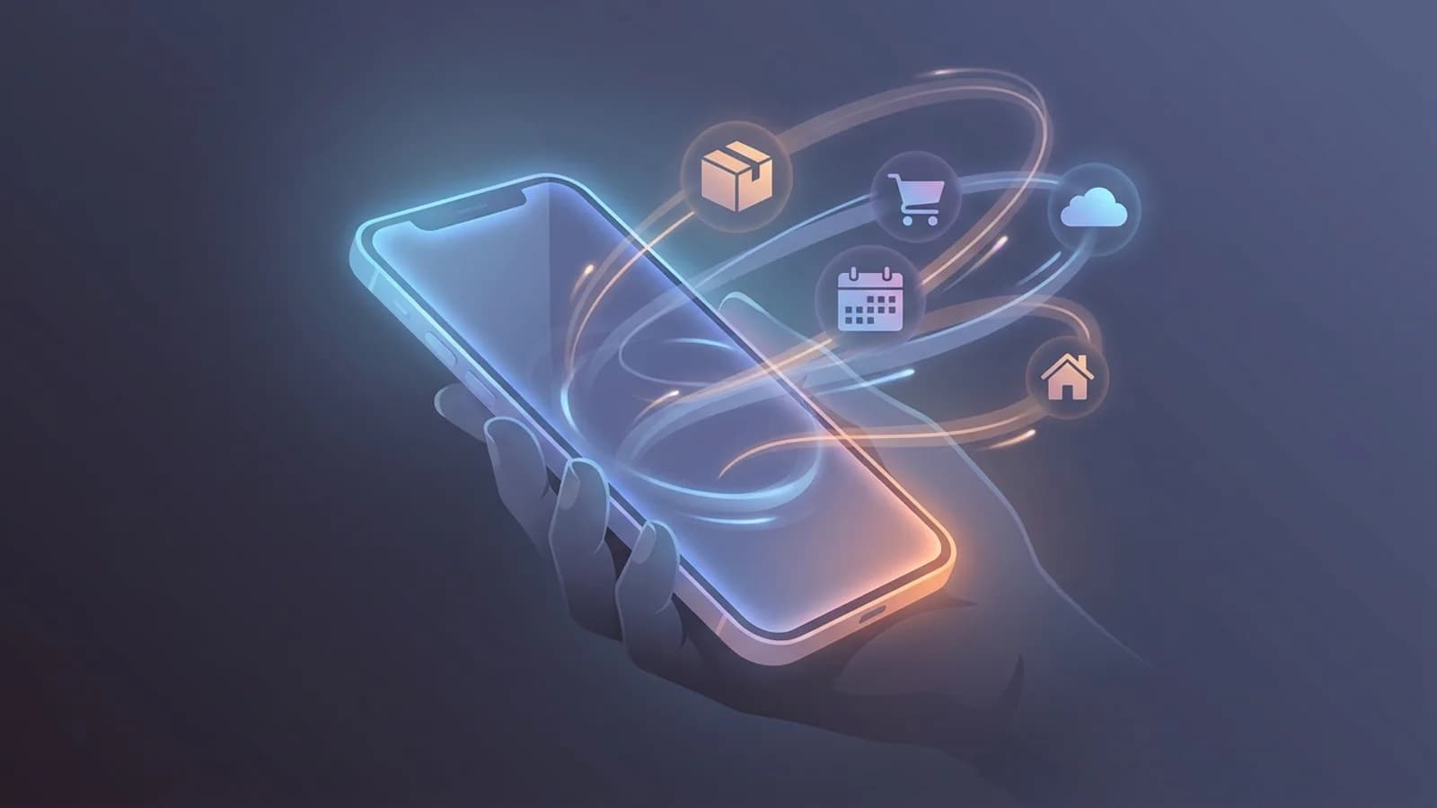 Robô Android com circuitos brilhantes e símbolos de IA em segundo plano, representando a integração do Gemini Intelligence no Android 17.