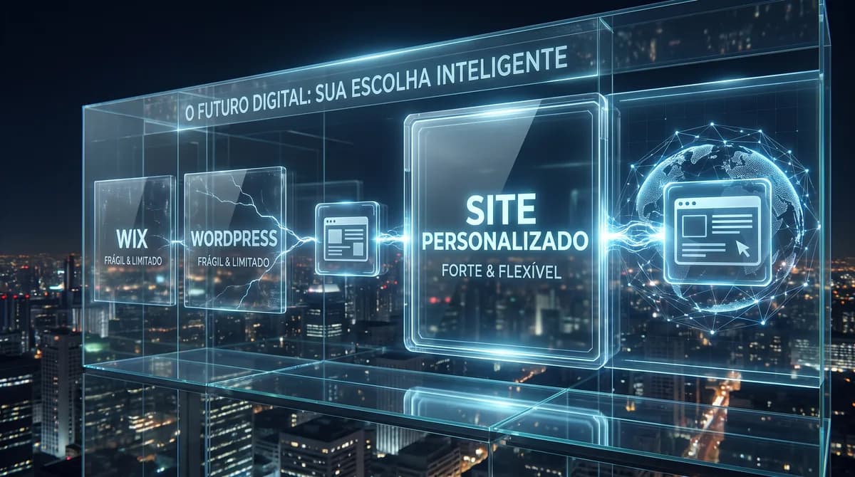 Wix, WordPress ou Site Sob Medida? O Comparativo Honesto Para o Seu Negócio